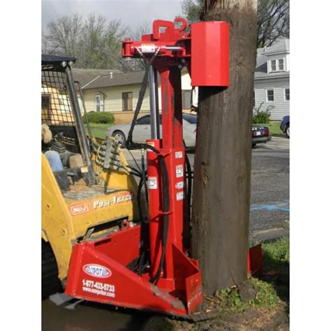 skid steer post setter|landmark skid steer pole setter.